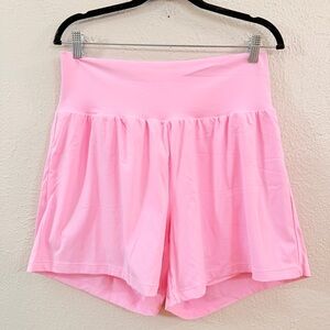 NWT Halara Softly Zero high waist pink shorts